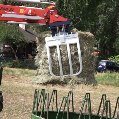 Pince de manutention pour balle de foin agricole