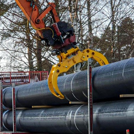 Grappin forestier industriel déchargement