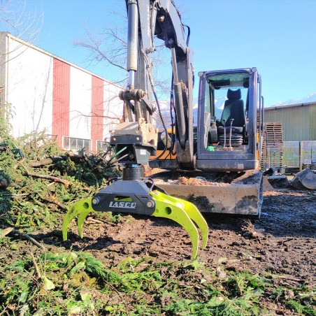 grappin bois énergie sur pelle