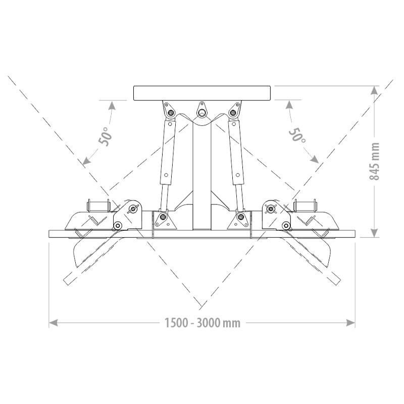 Racleur à lisier MRSH schéma