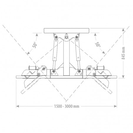 Racleur à lisier MRSH schéma