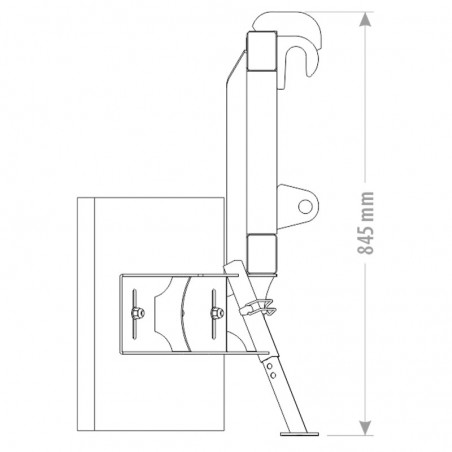 Racleur à lisier mécanique schéma