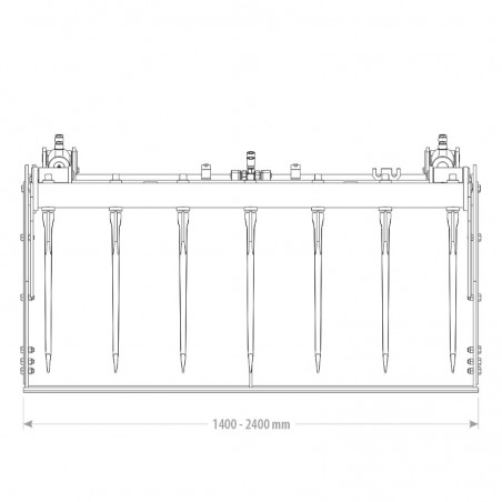 Godet crocodile standard schéma