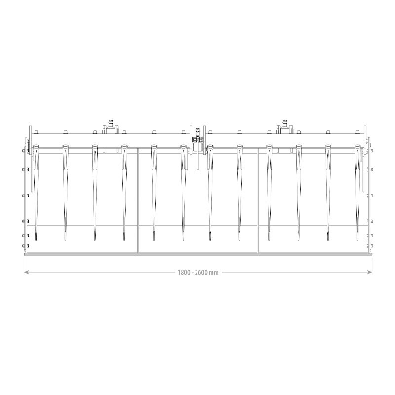 Godet agricole multifonction schéma