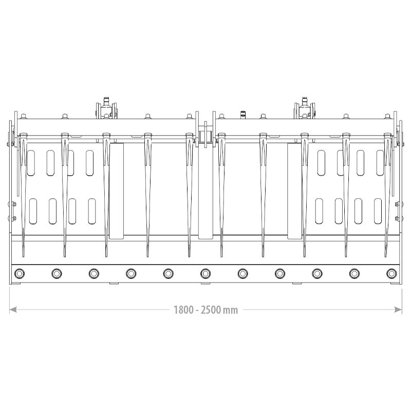 pince à fumier et balle