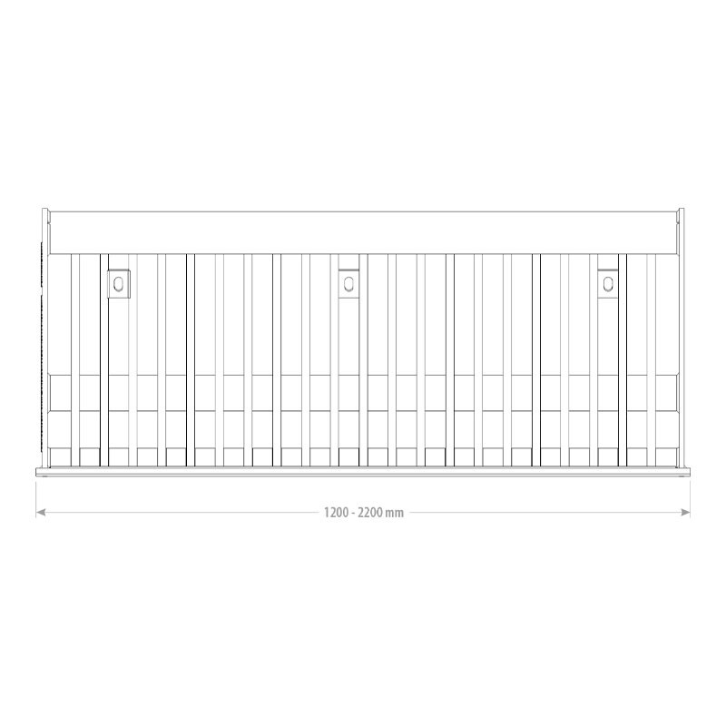 Godet agricole claire voie pour la pierre