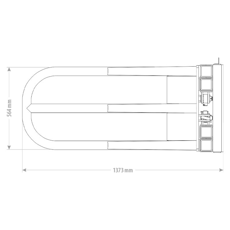 Pince pour les balles de foin rectangulaire