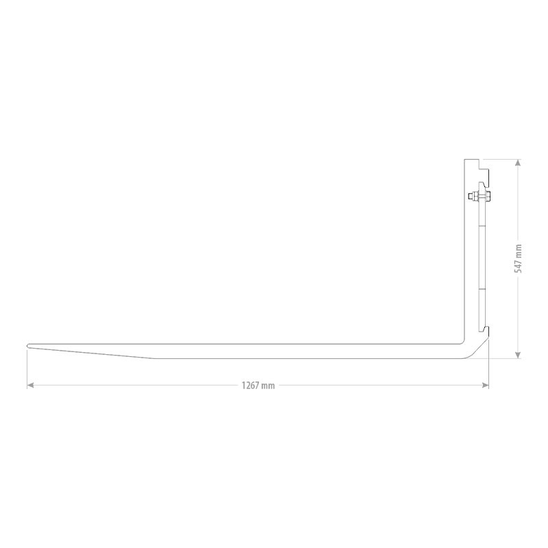 Fourche à palette pour tracteur