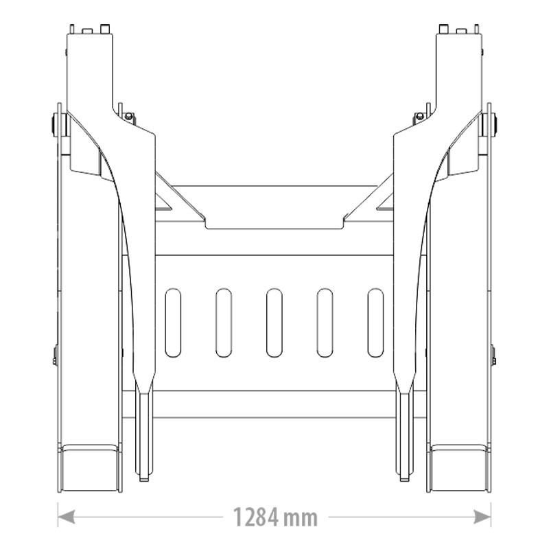 Pince agricole pour transporter le bois