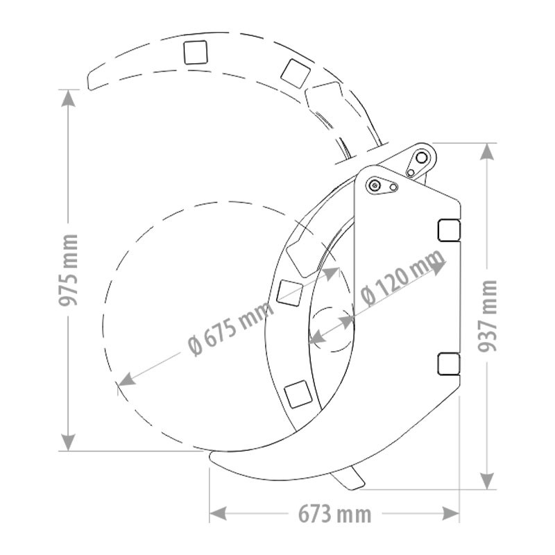 Pince pour le bois 1 bras