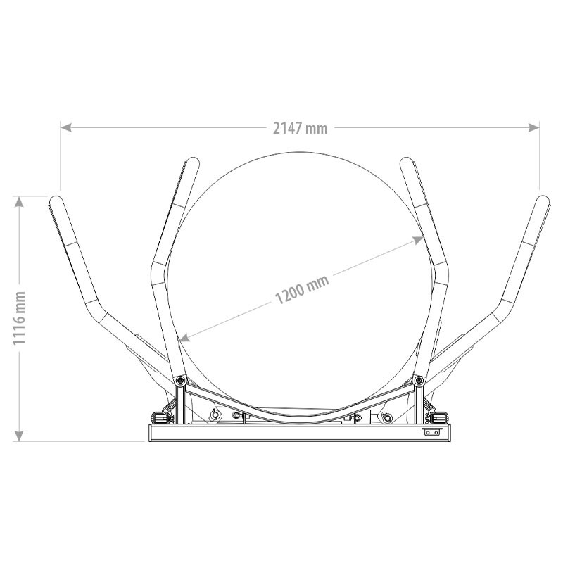 Pince à balle ronde ensilage