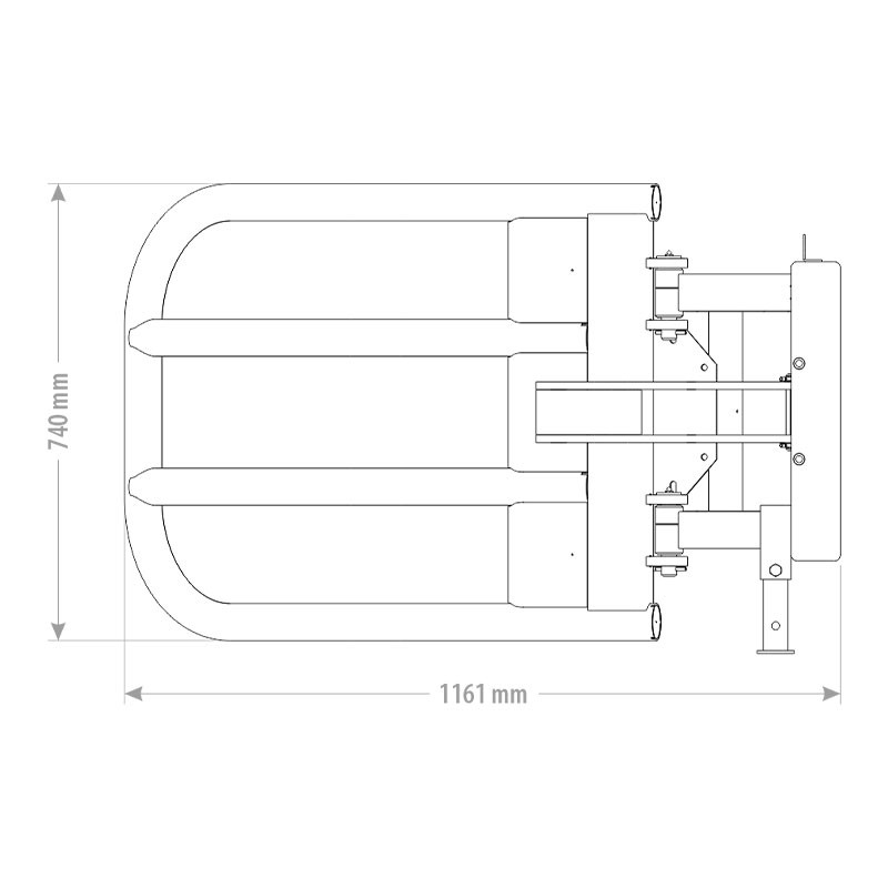 grappin pour les balles de foin