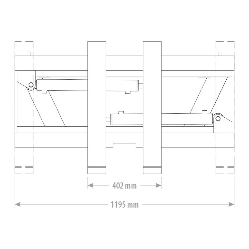 attaches de la fourche à palette
