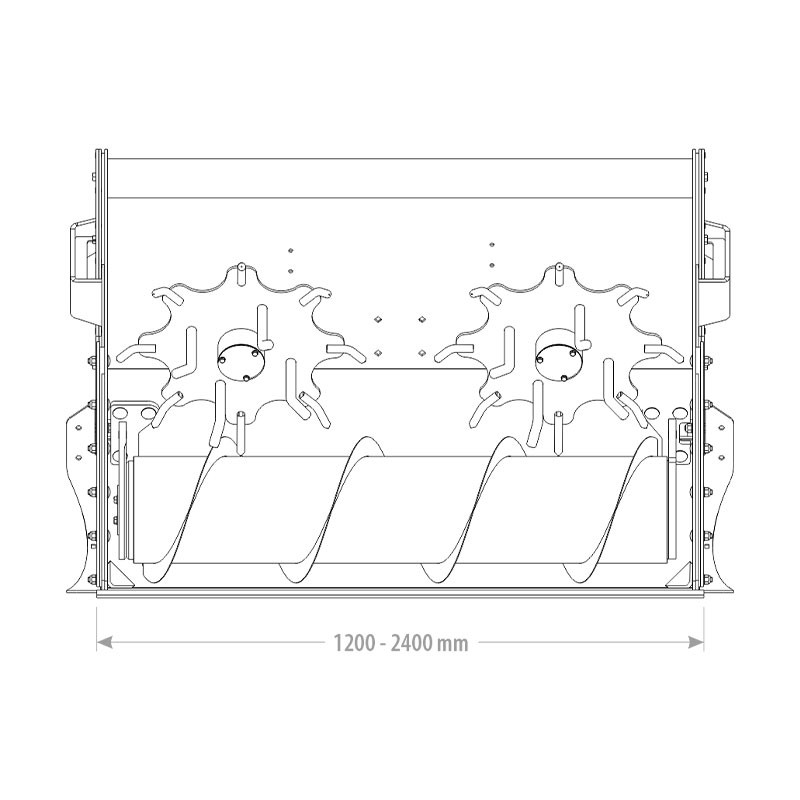 Godet désileur fourrage