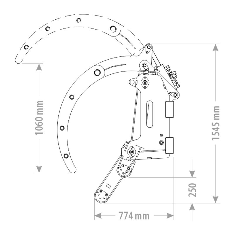 râteau pour tracteur