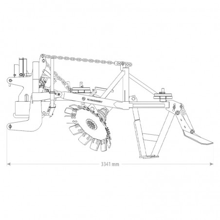 Charrue hydraulique pour tracteur