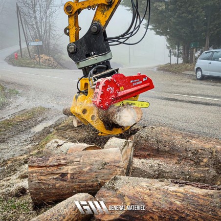 Guide chaîne tronçonneuse Mecanil pour grappin forestier