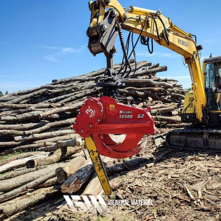 Guide chaîne pour billonnage ou coupe de bois pour engins