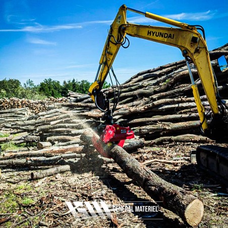 Guide chaîne tronçonneuse pour abattre des arbres ou billonner des rondins