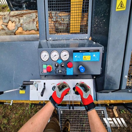 Combiné scieur/fendeur électrique ou par prise de force