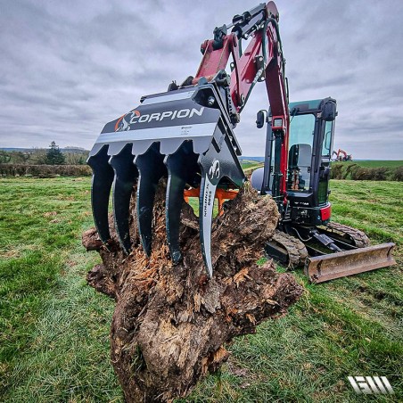 Godet grappin pour pelle et mini pelle