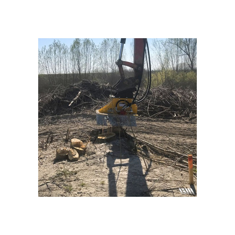 Rogneuse de souche hydraulique fsi, Rogneuse de souche mini pelle, Rogneuse de souche seppi, Rogneuse de souche fae,