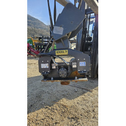 Enfonce pieux hydraulique GHEDINI IP33 avec pince hydraulique QP36, cloche de frappe 250 et 150mm