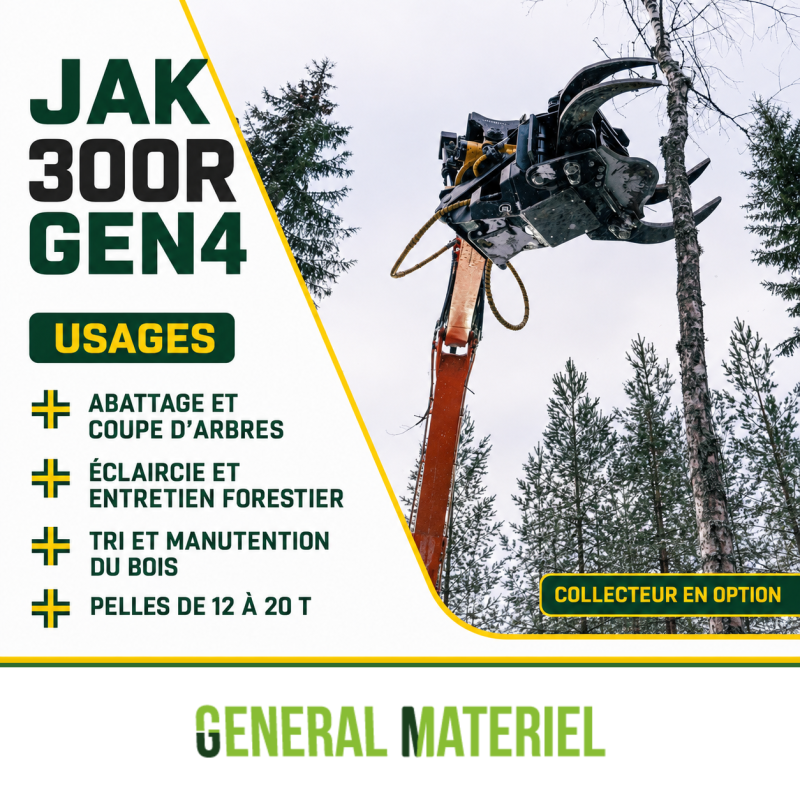 Usages du grappin coupeur JAK 300R GEN4