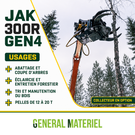 Usages du grappin coupeur JAK 300R GEN4
