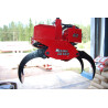 MECANIL SG160 RC G2, griffes fermées sur grue forestière