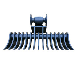 Râteau forestier pour pelle hydraulique