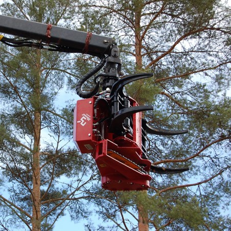 Grappin d'abattage mecanil en montage pendulaire