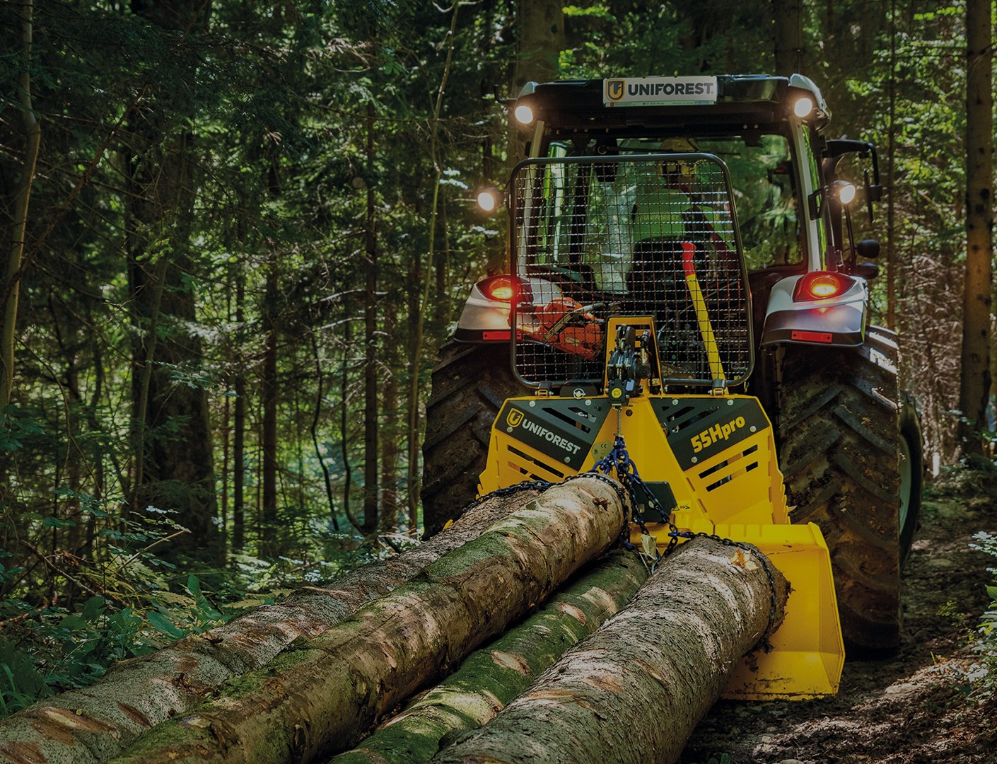 Matériel Forestier Agricole : treuils forestiers, fendeuses, grues,  combines, scies