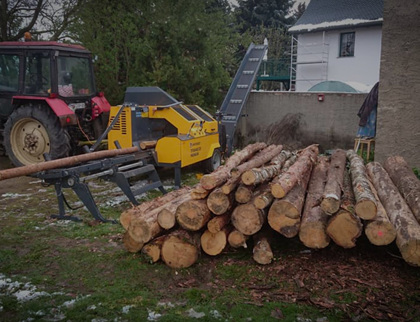 Fendeur mural pour bois de chauffage, coupe-bois de chauffage