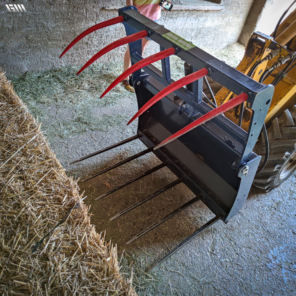 Visite d'un client éleveur, utilisateur de notre fourche crocodile