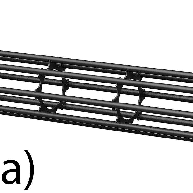 Rouleau cage option a) pour fraise rotative lourde - Fond blanc