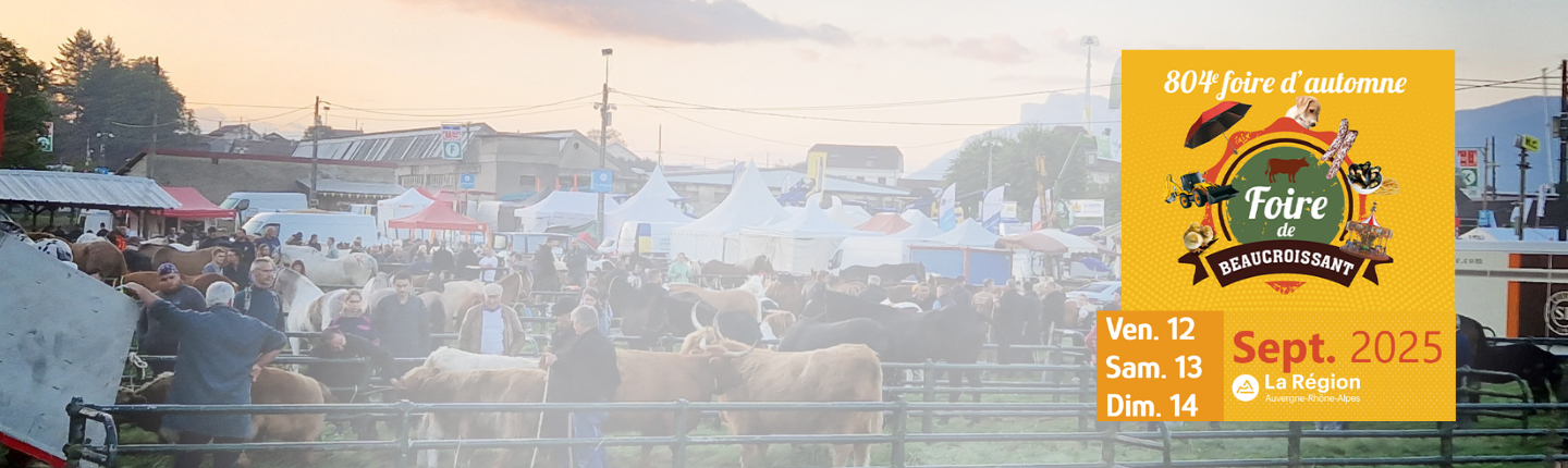 Retrouvez nous à la foire de Beaucroissant 