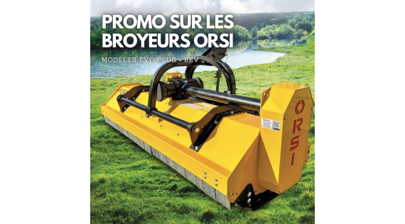 Promotion sur les broyeurs ORSI